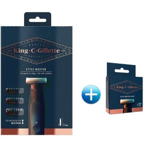 King C. Gillette Style Master 4D Trimmer med 3 kammer & ekstra skj�r
