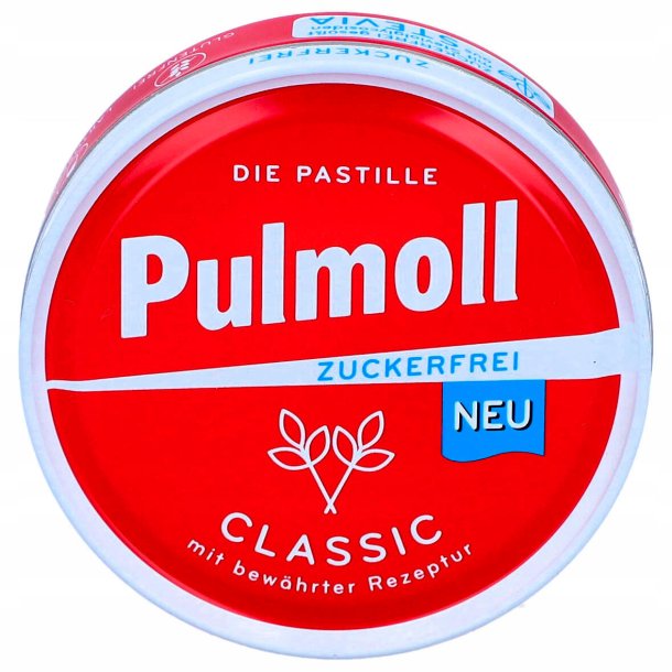 Pulmoll Classic Sukkerfri Pastiller med Lakridsrod &amp; Menthol � 50 g