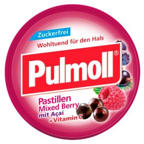 Pulmoll Mixed Berry Sukkerfri Pastiller med A�a� & Vitamin C � 50 g