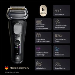 Braun Series 9 Pro+ 9660cc Elektrisk barbermaskin � Braun's mest avanserte barbering noensinne