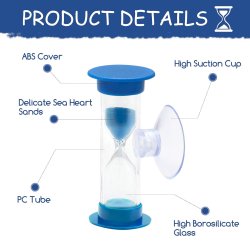 Timeglas med Sugekop 3 Minutter