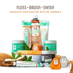 Dr. Ginger's Coconut Oil Coconut Mint � Fluorvrije monddouche met kokosolie en xylitol (60 ml)