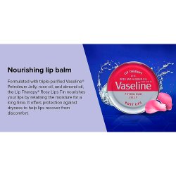 VASELINE Lip Therapy Rosy Lips 20g � intensiv pleje med let rosafarvet gl�d