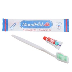 100 stykker. Engangstannbrster med tannkrem - Til hotell, reise mm.