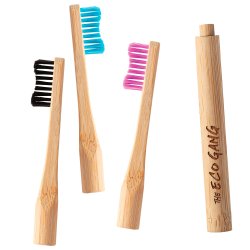 Bamboo Soft Toothbrush The Eco Gang 3 st. Utbytbara huvuden