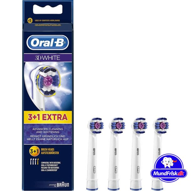 Oral-B 3D White CleanMaximiser 4 Stk. Brstenkpfe