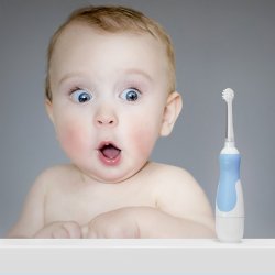 Elektrisk tandborste Baby LES BABYGATORS 0-5 r Sonic Batteri