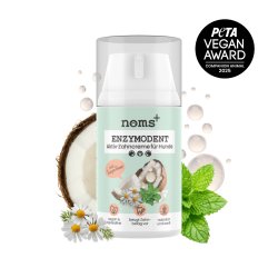 Noms+ Enzymodent Aktiv Zahnpasta-Creme f�r Hunde – enzymbasierte Zahnpflege mit mint und Kamille (75 ml.)