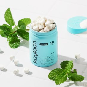 Kaylaan Xylitol Zahnputztabletten mit Fluorid und Bio-Minz (90 St.)
