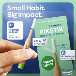 SmartLifEco PikStik Regular � Bambus Mellanrumsborstar ISO 2 (10 st.)