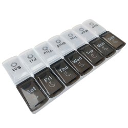 Pilleske Stor Dobbelt Pilleboks Morgen Aften