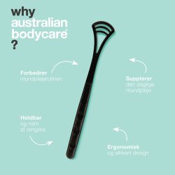 Tungerenser AUSTRALIAN Tungeskraber - Bli av med dlig andedrkt, bakterier och belggningar