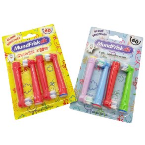 8 st. Borsthuvuden fr barn - Oral-B-kompatibel
