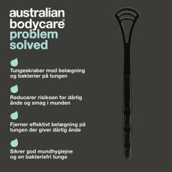 Tungerenser AUSTRALIAN Tungeskraber - Bli av med dlig andedrkt, bakterier och belggningar