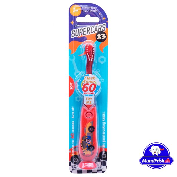 Tandbrste med Timer til Brn Les Babygators SUPER CARS
