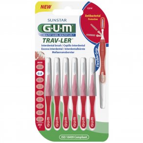 GUM TravLer Gap borstar 0,8 mm ISO 1 RD