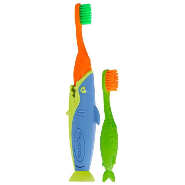 2 stk. Pierrot Sharky Barnetannbrster 2-8 r