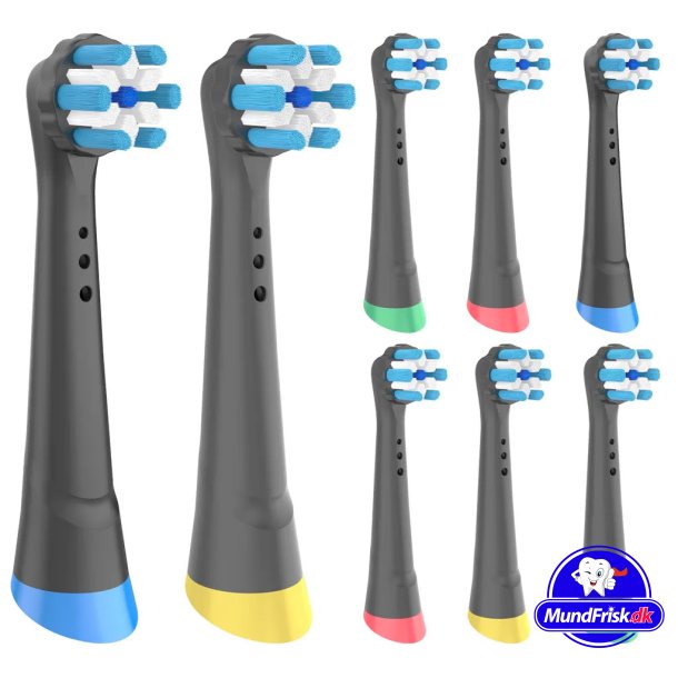 Brstehoveder til Oral-B iO eltandbrster WUNDER Kompatible 8 stk. BLACK