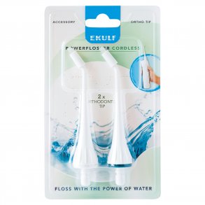  Ortodontiska munstycken fr Ekulf PowerFlosser trdls Munskljar