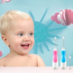 El-Tandbrste Baby 0-5 r Les Babygators Sonic Batteri