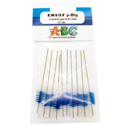 Ekulf P-Big koniske Mellemrumsbrster - 0.81 mm - GUL