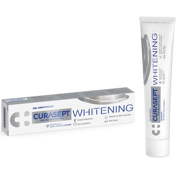 Tannbleking Tannkrem Gel CURASEPT Whitening 75 ml.