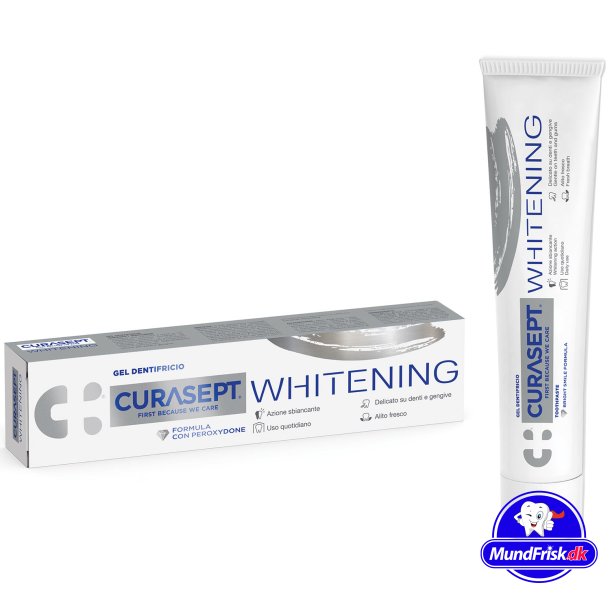 Tannbleking Tannkrem Gel CURASEPT Whitening 75 ml.