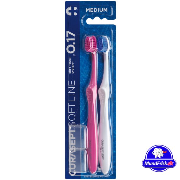 Curasept Softline Tandborstar 2 st. Medium 0,17