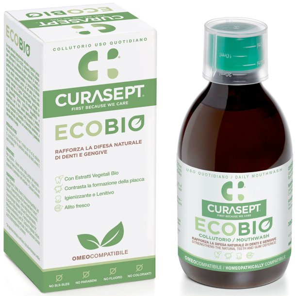 kologisk Mundskyl Curasept ECOBIO 300 ml.