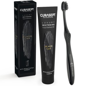 Tandblekning Tandkrm Curasept Luxury Black + Tandborste