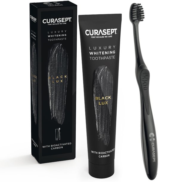 Tandblekning Tandkrm Curasept Luxury Black + Tandborste
