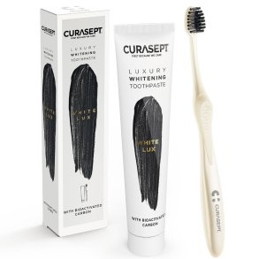 Tannbleking Tannkrem Curasept Luxury White + Tannbrste