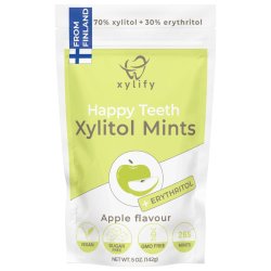 Xylitol sugtabletter XYLIFY Happy Teeth Mints Apple 245 st.