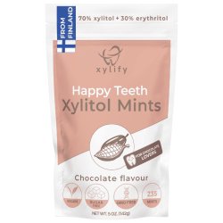 Xylitol Pastiller XYLIFY Happy Teeth Mints Chocolate 240 stk.