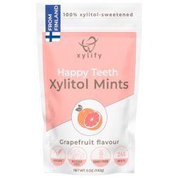 Xylitol sugtabletter XYLIFY Happy Teeth Mints Grapefrukt 245 st.