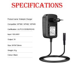 Oplader Til Waterpik Trdls Mundskyller