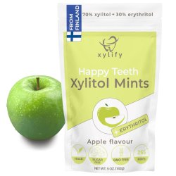 Xylitol sugtabletter XYLIFY Happy Teeth Mints Apple 245 st.
