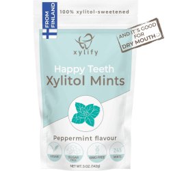 Xylitol sugtabletter XYLIFY Happy Teeth Mints Peppermint 245 st.