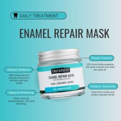 Natürliche Hydroxyapatit Zahnpasta TRUTHPASTE Enamel Repair Mask  Intensive Zahnschmelzpflege mit 12 % Hydroxyapatit (30 ml)