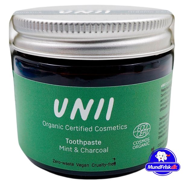 Ekologisk tandkrm Unii Mint & Charcoal