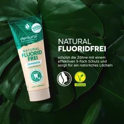 Happybrush Dentural Natural fluoriditon hammastahna kalsiumilla – 75 ml