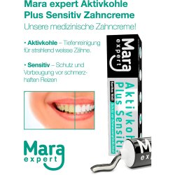 Whitening Tandpasta Mara Expert Charcoal Plus Sensitiv 75 ml