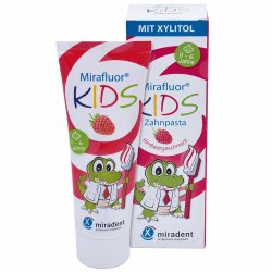 Barntandkrm Xylitol Miradent Mirafluor Kids 75ml