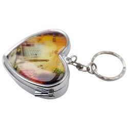 Pilleboks Hjerteformet metall Pilleboks Eiffeltrnet