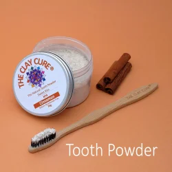 The Clay Cure Sweet Kiss Ceylon Cinnamon tannkrempulver med xylitol (70 g)