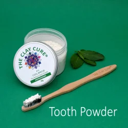 The Clay Cure No. 5 Cool Breeze tannkrempulver med peppermynte og xylitol (70 g)
