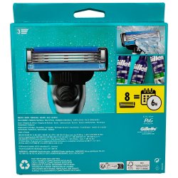 Gillette Mach3 rakhyvel + 8 rakblad