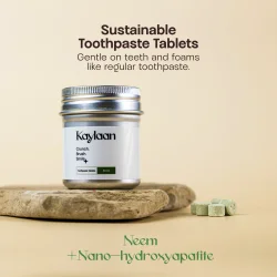 Dentifrice en pastilles � l'hydroxyapatite KAYLAAN Neem &amp; Xylitol (90 pcs)