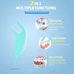 Tandtrdsbjler uden PFAS Kingubznis 50 stk. Floss Picks