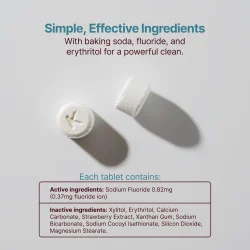 Kaylaan Xylitol Zahnputztabletten Organic Mint &amp; Fluorid (Beutel 90 St.)